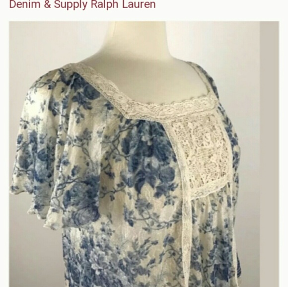 Ralph Lauren denim and supply blouse. - Picture 8 of 8